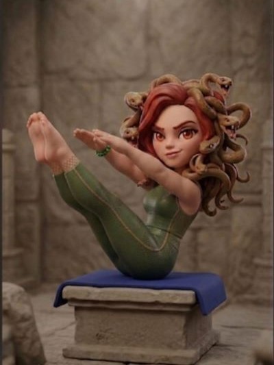 Mascote estudio Medusa Pilates em Guarulhos